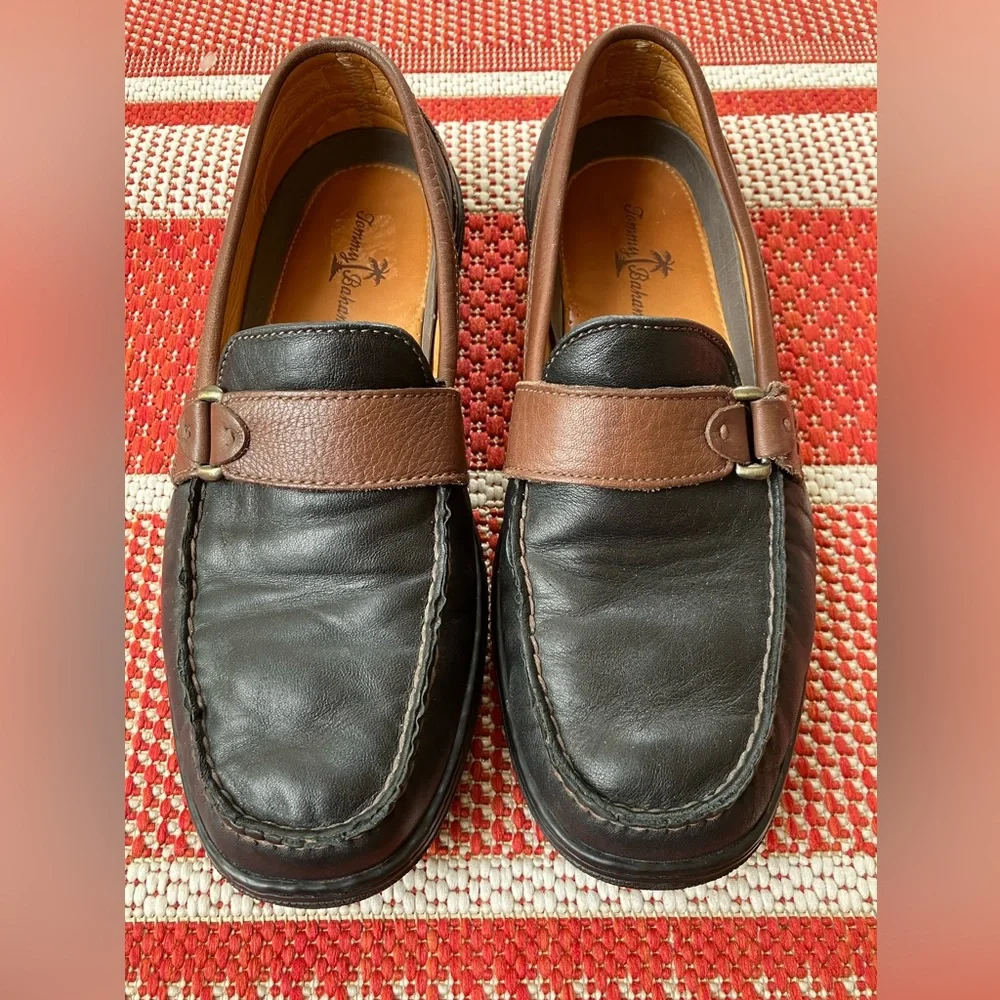 Tommy Bahama leather loafers preppy academia quiet luxury old money classic 8.5
